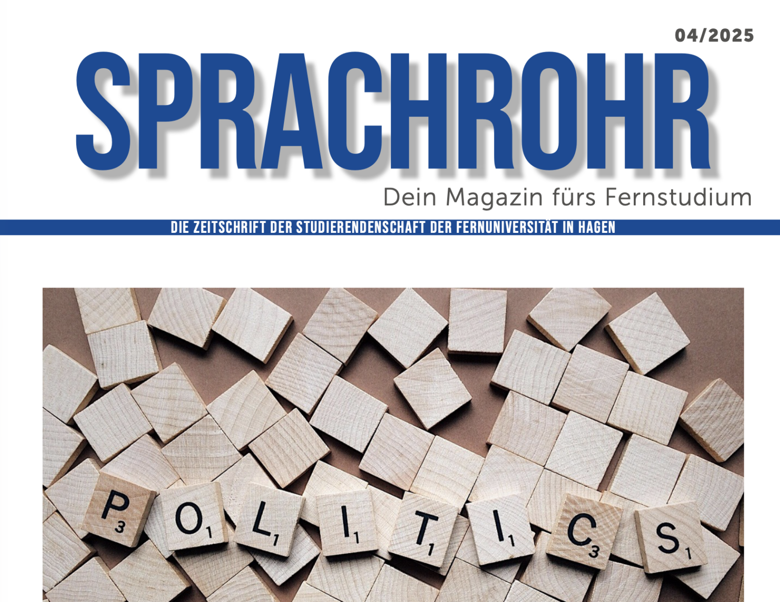 Das Sprachrohr Cover der 4. Ausgabe 2025